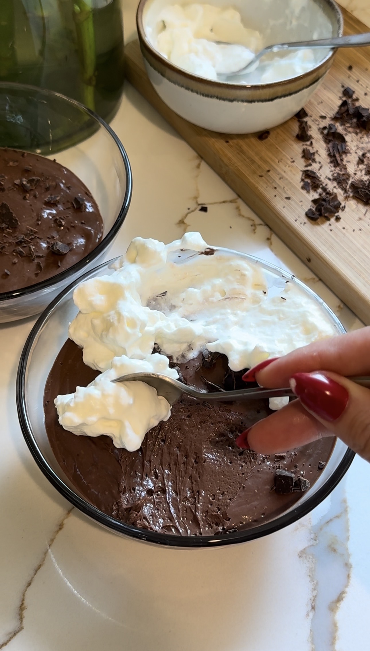 Silken chocolate dessert 