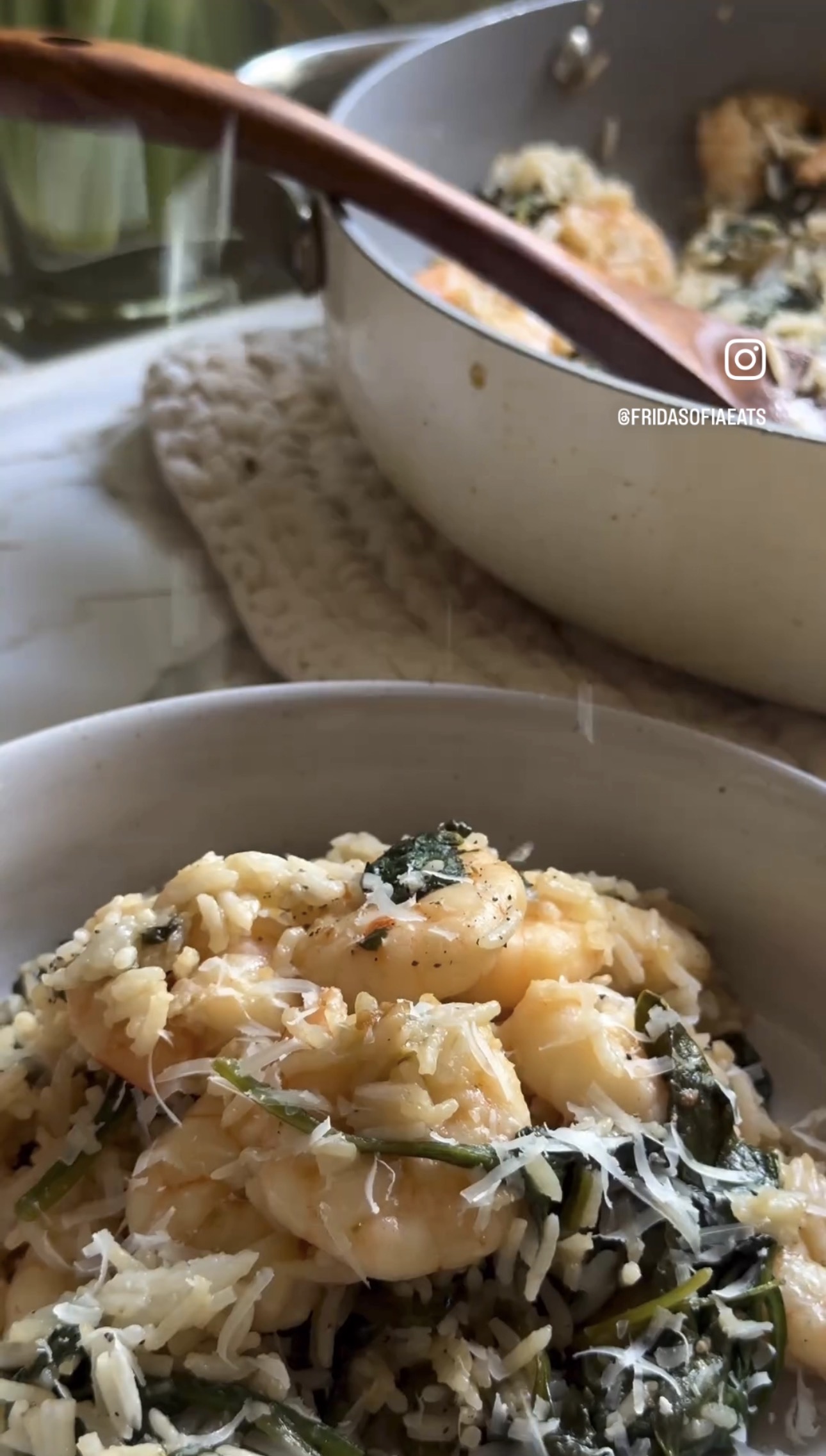 Parmesan Rice and Shrimp Bowls 