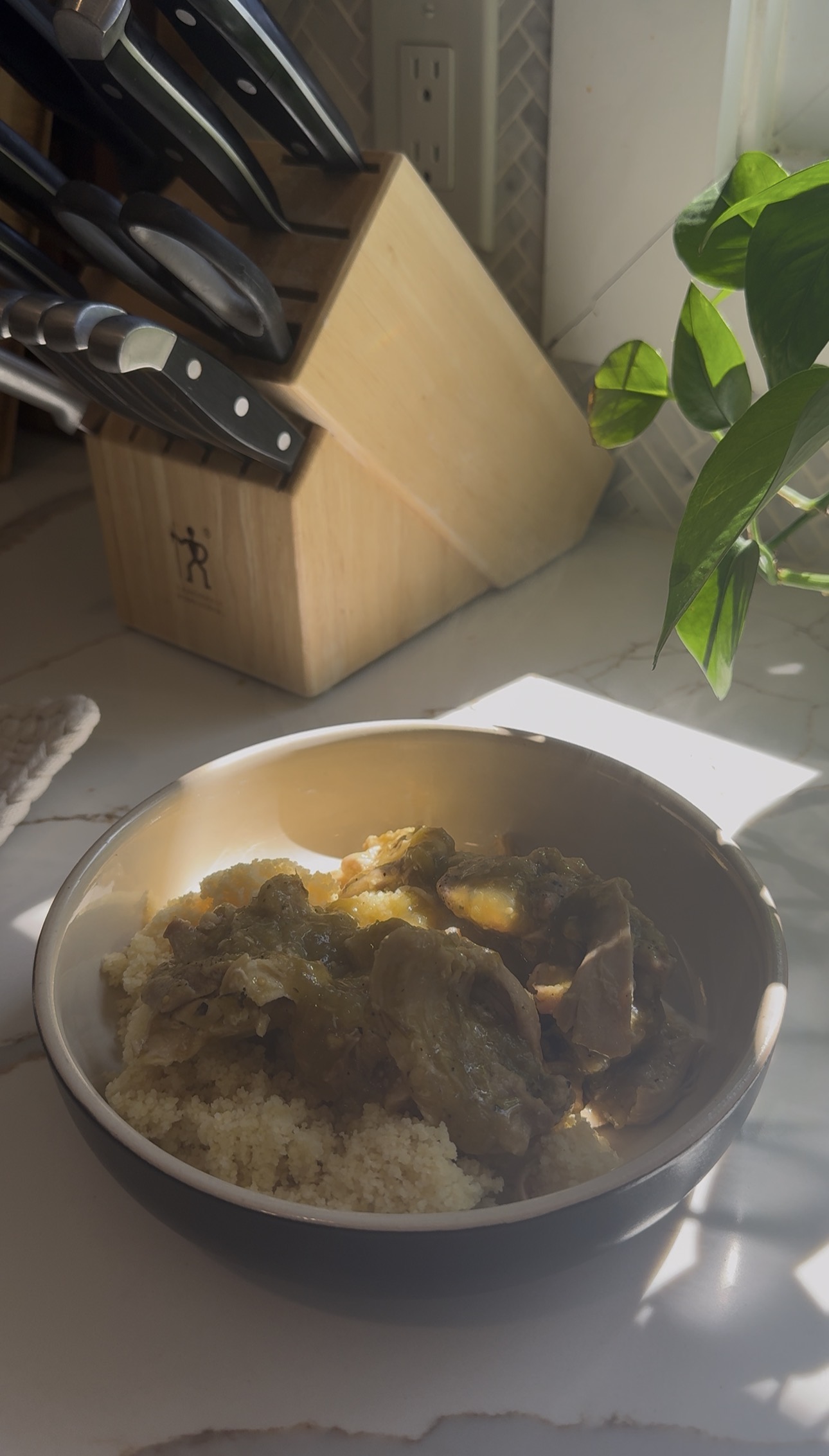Salsa Verde Chicken and Couscous 