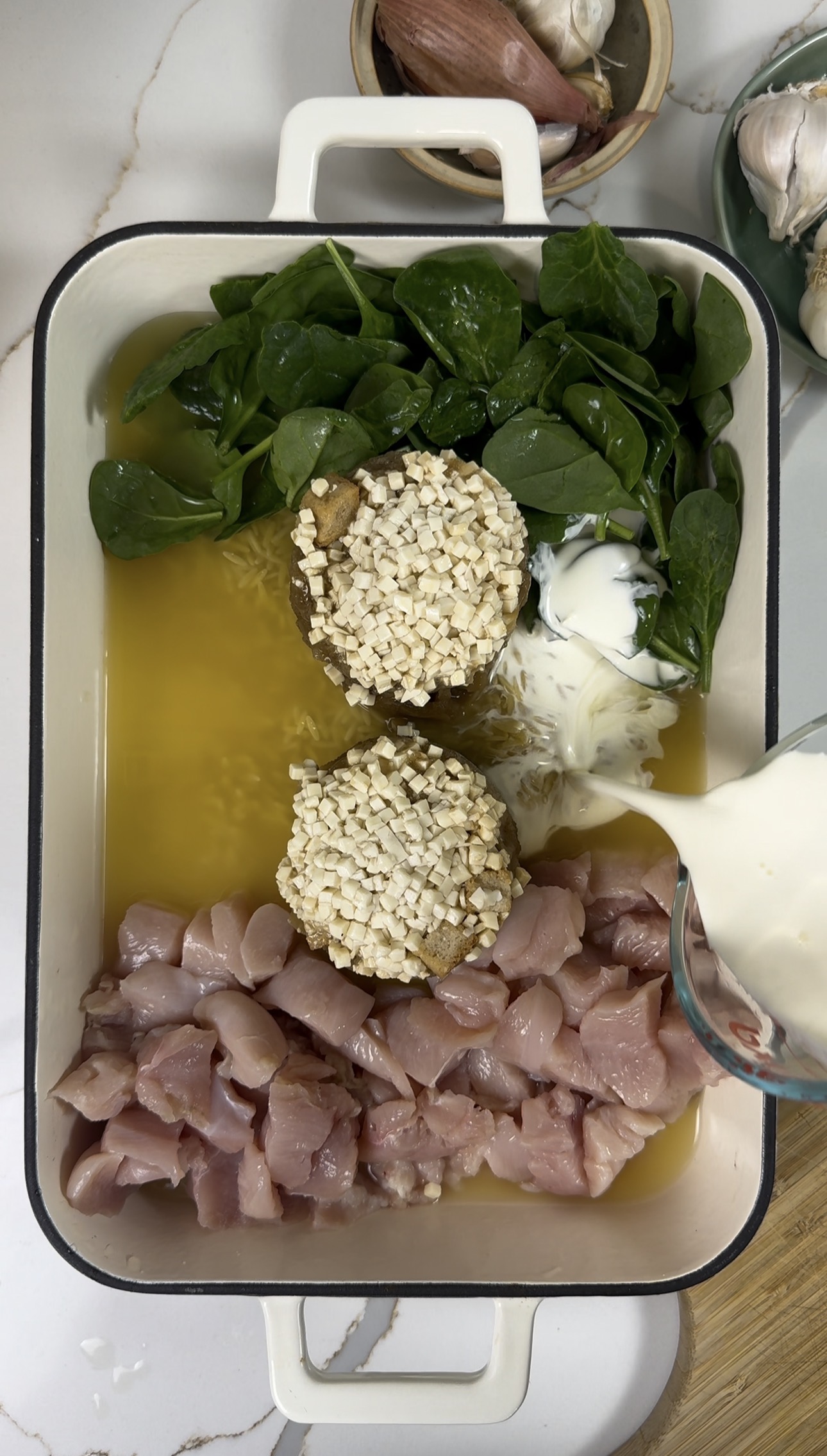 French Onion Chicken Orzo