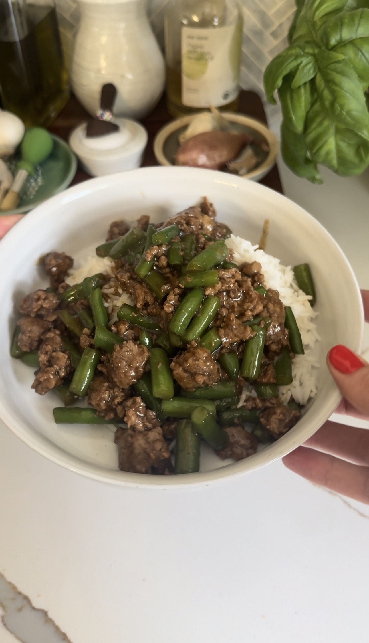 Teriyaki Green Been Beef