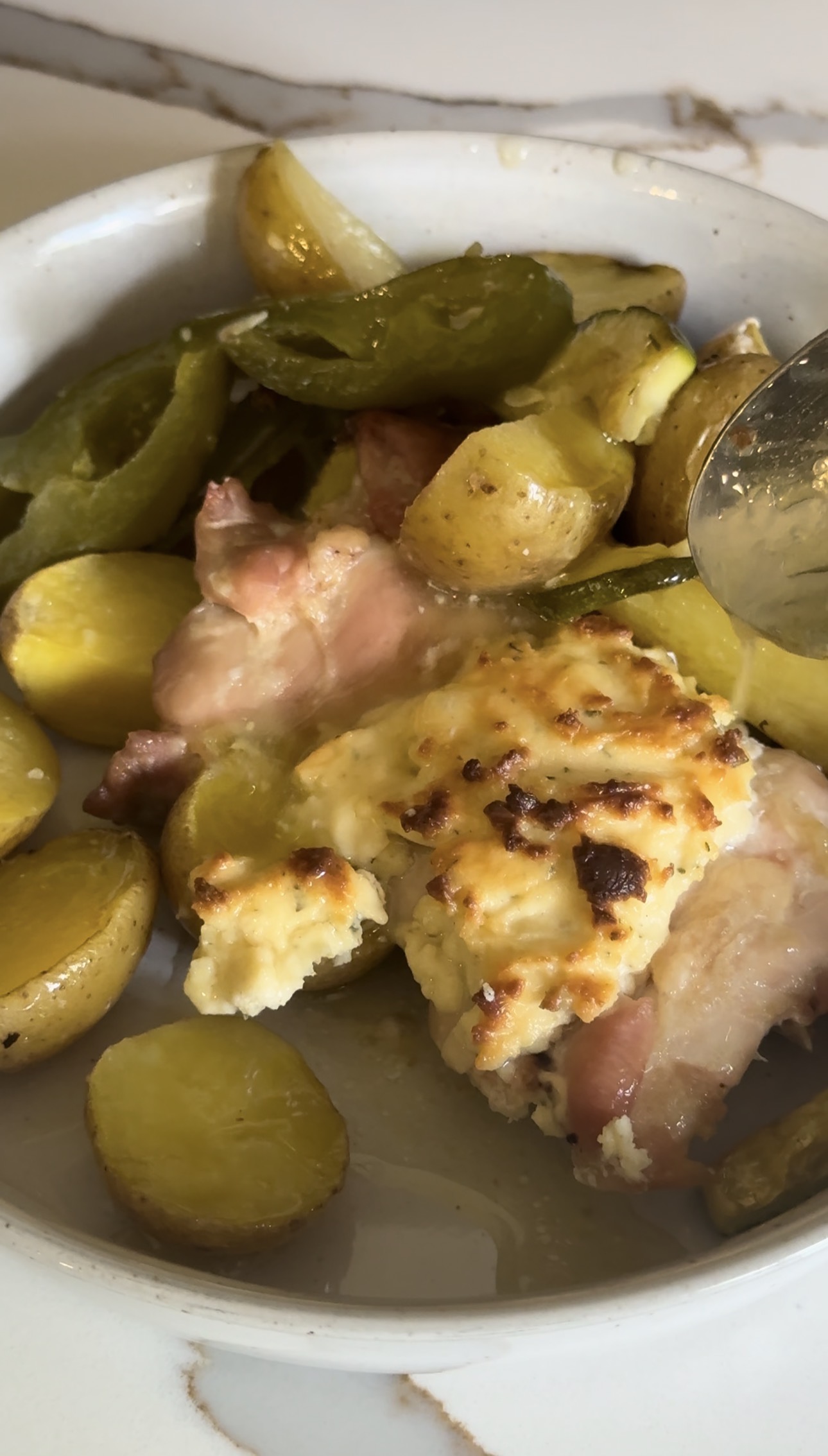 Boursin Chicken Sheet Pan