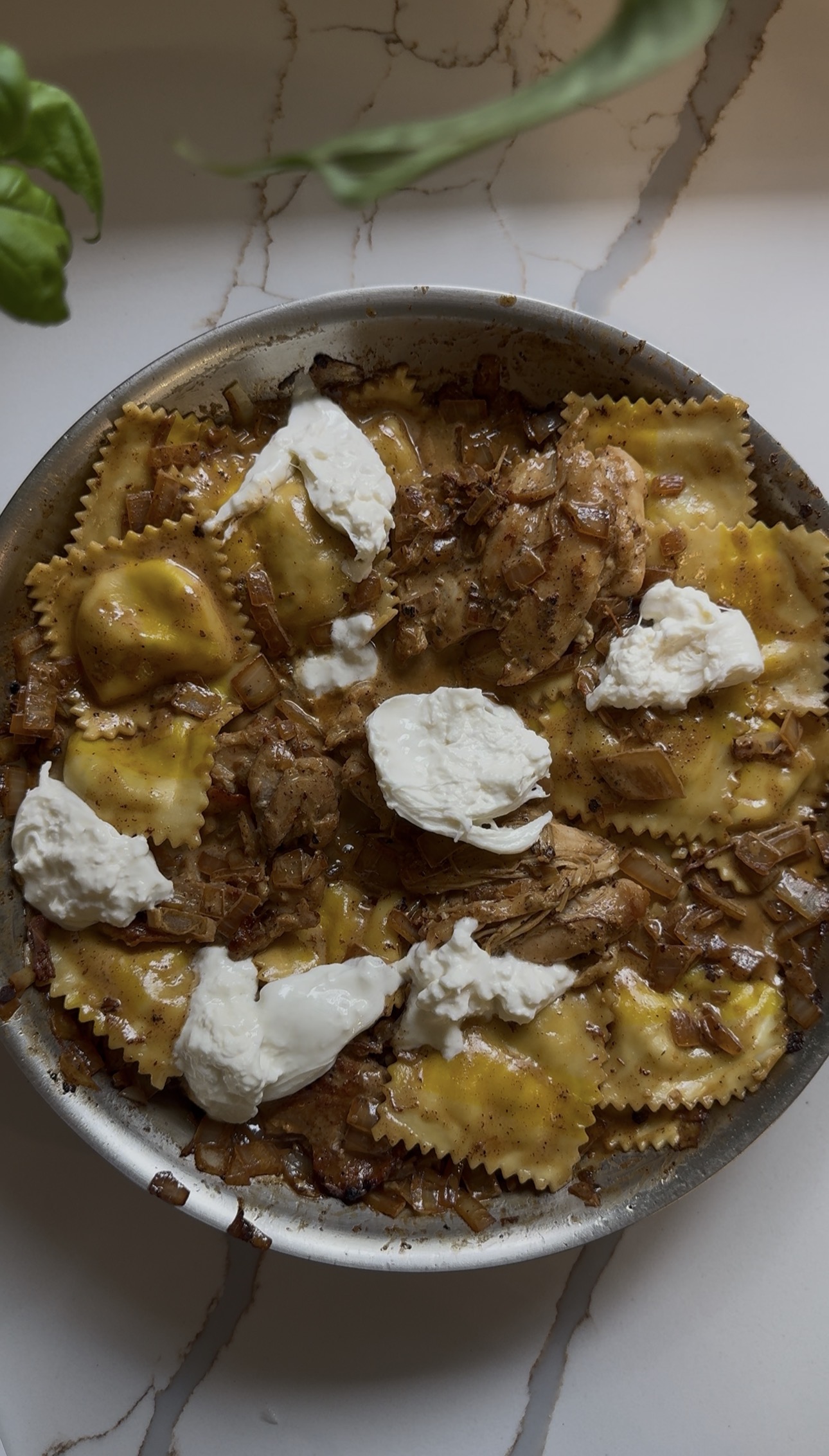 Creamy Lemon Chicken Ravioli