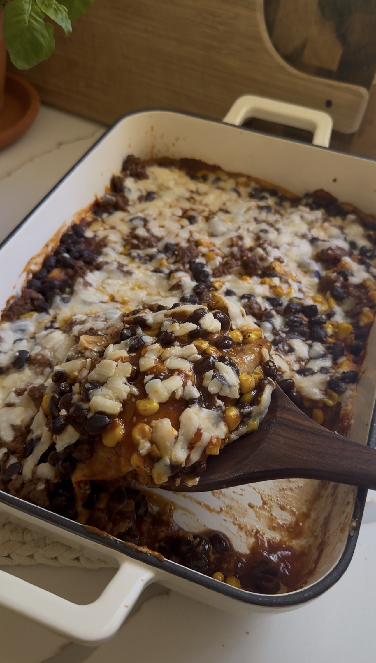 Taco Enchilada Bake