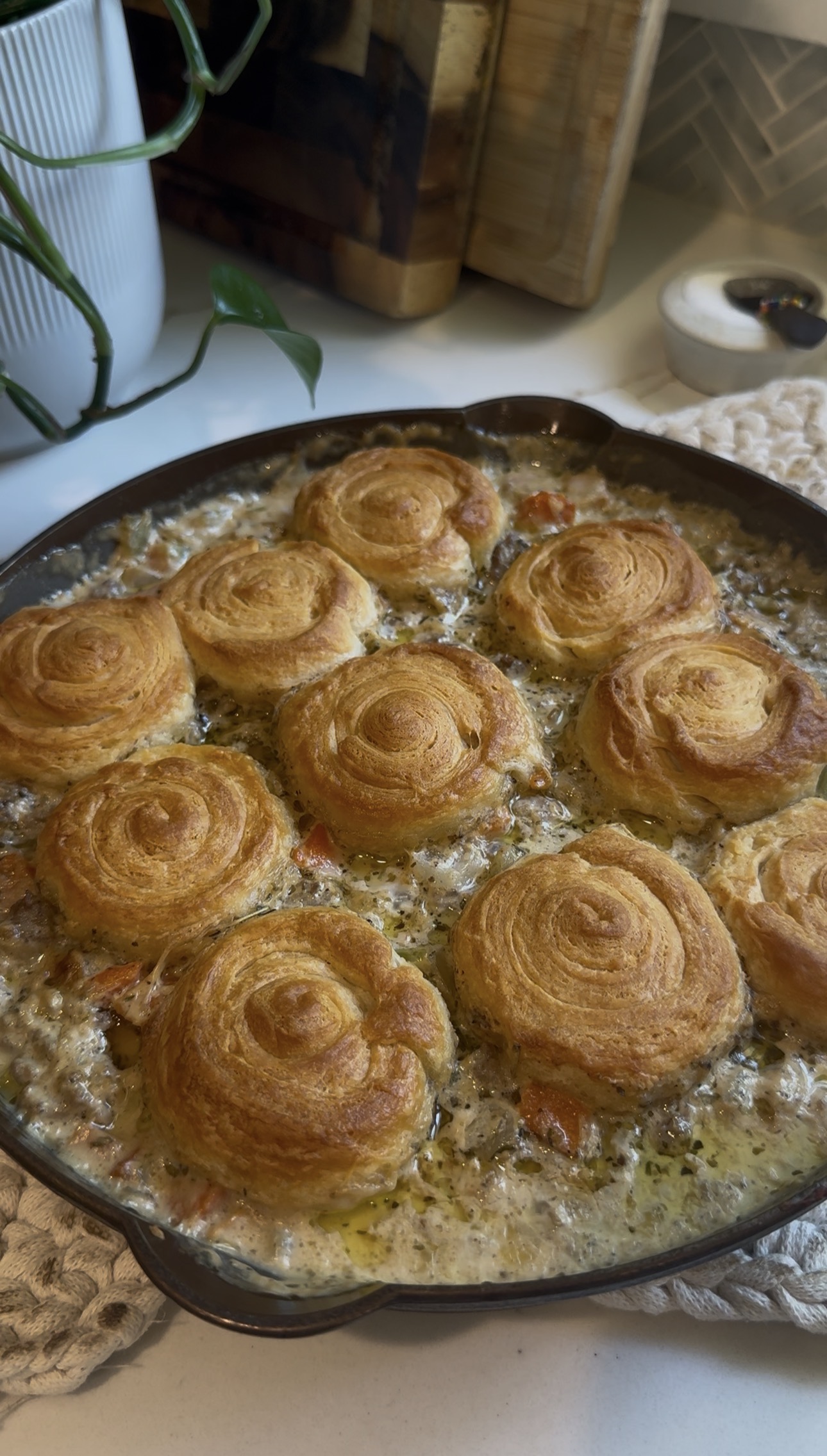 Lazy Beef Pot Pie