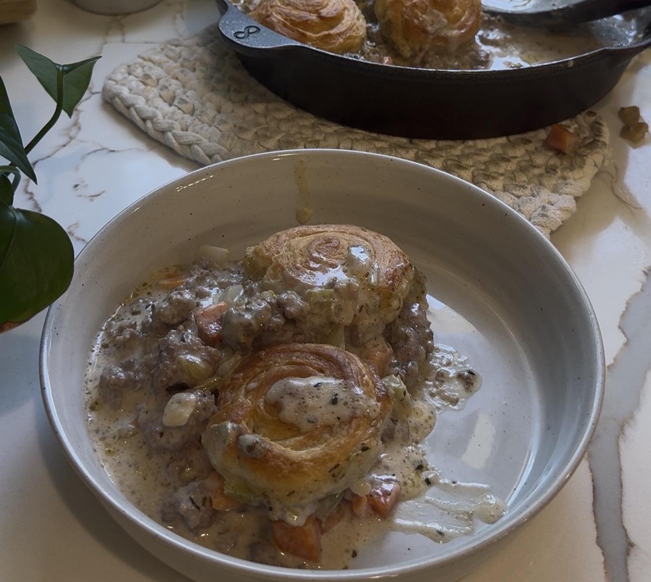 Lazy Beef Pot Pie