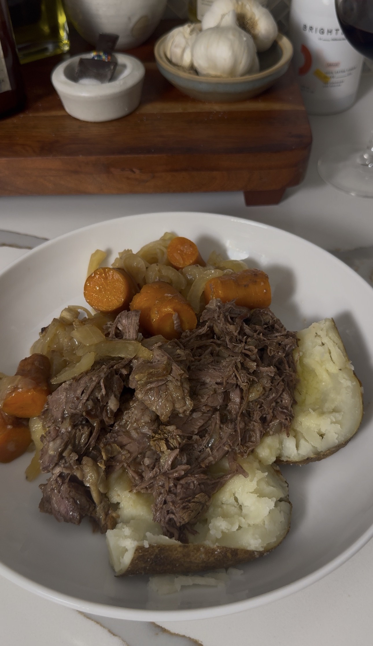 Slow Cooker Chuck Roast with Onion and Carrots