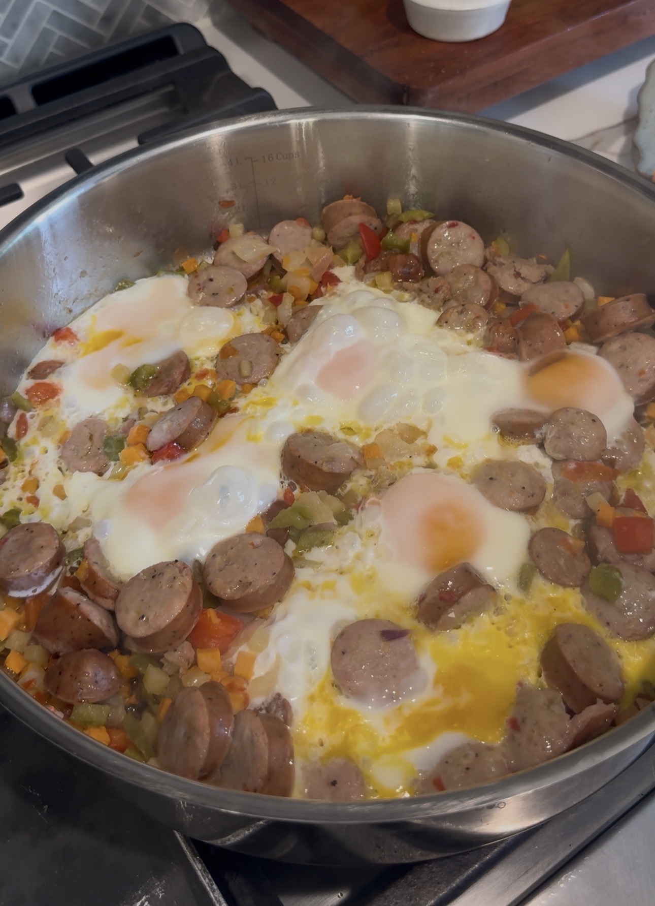 Hash Sausage Eggs 