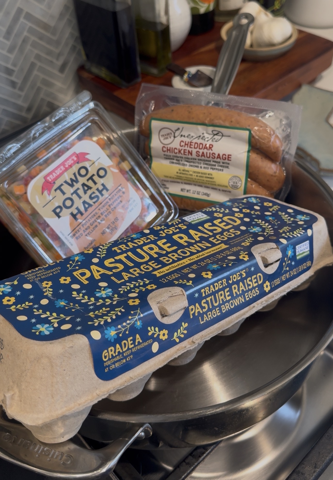 Hash Sausage Eggs 