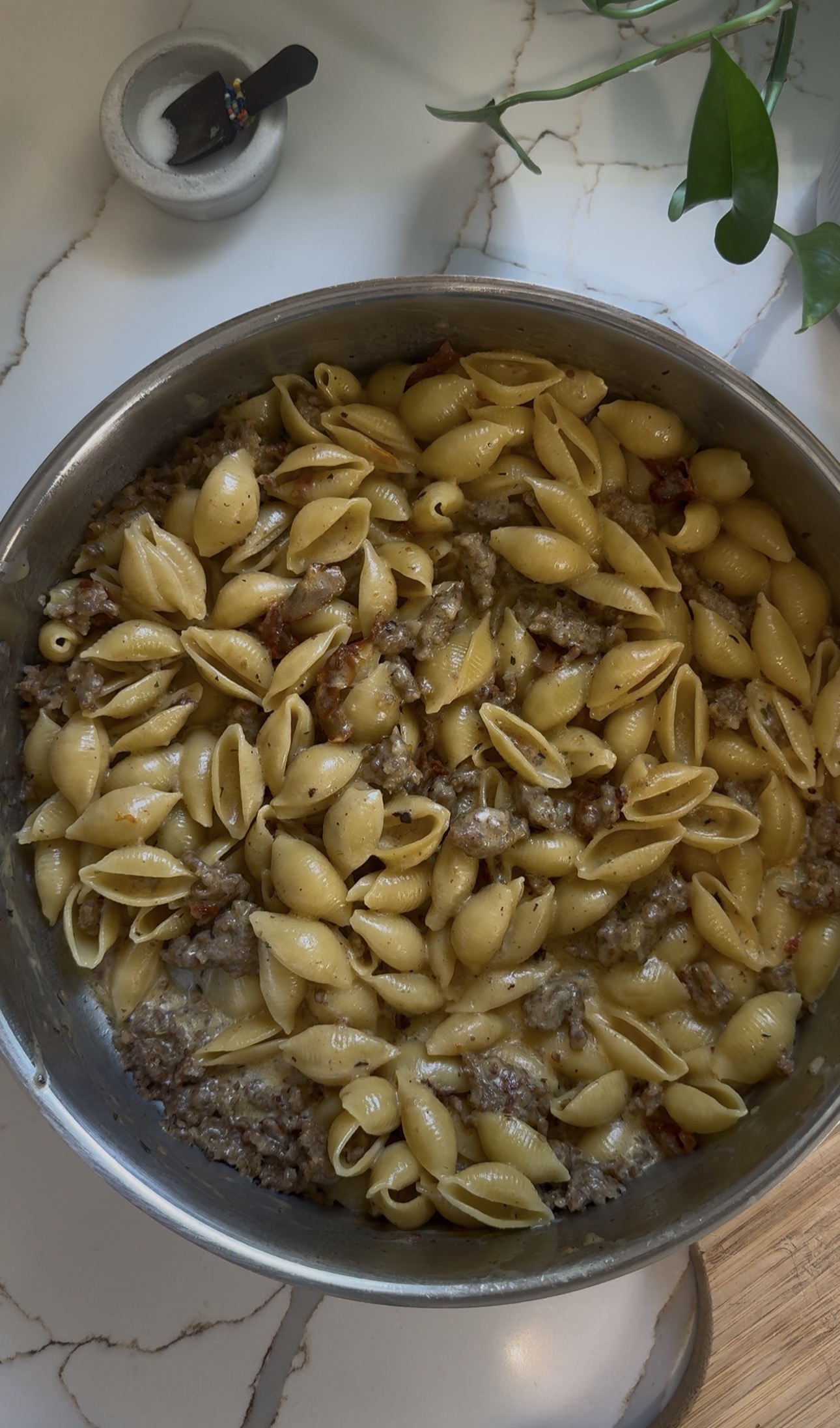 Shells and sausage