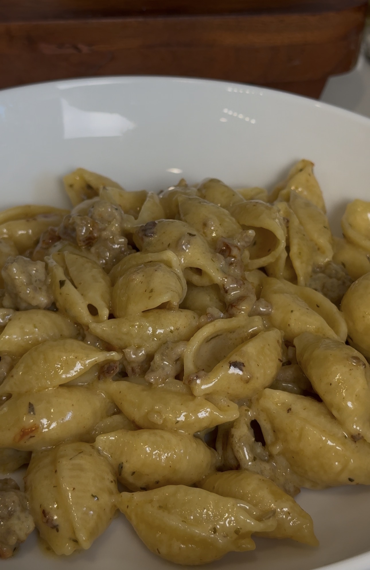 Shells and sausage