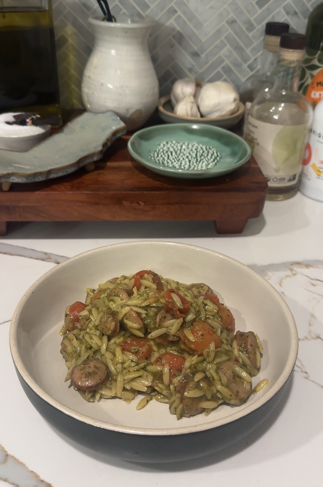 One Pan Tomato Orzo
