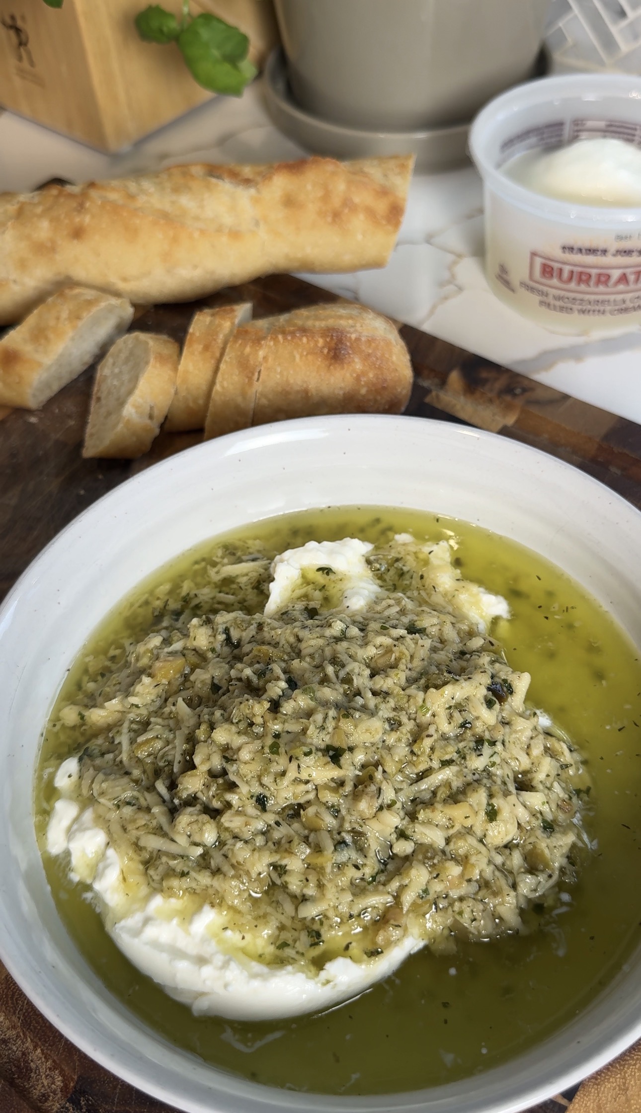 Parmesan Tapenade with Burrata