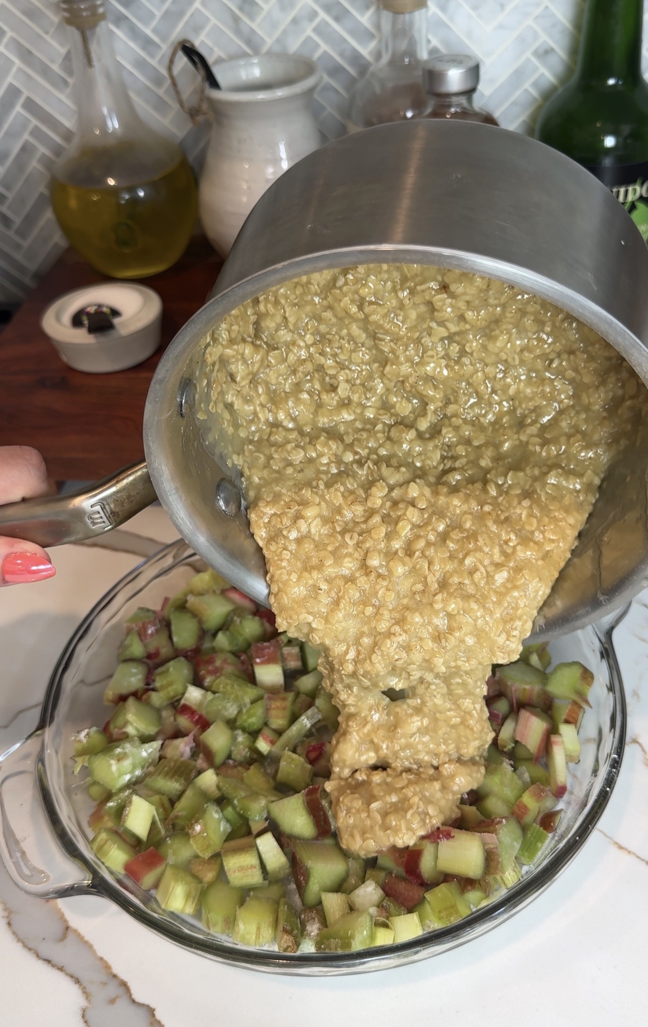 Rhubarb pie