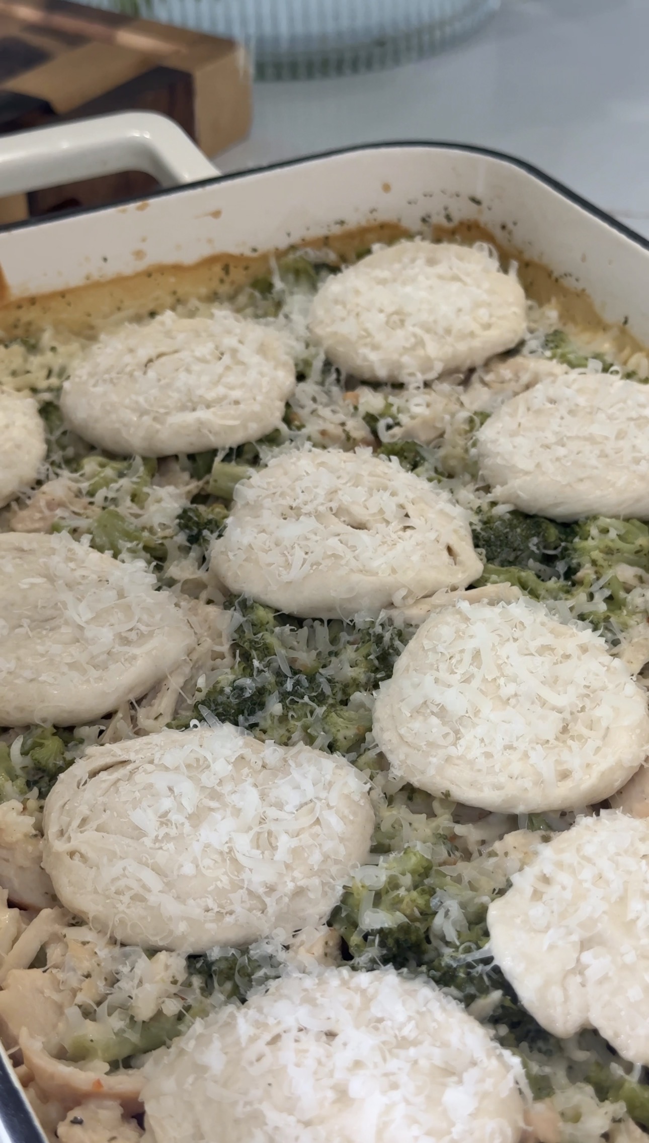 Creamy Crescent Roll Chicken Alfredo Bake