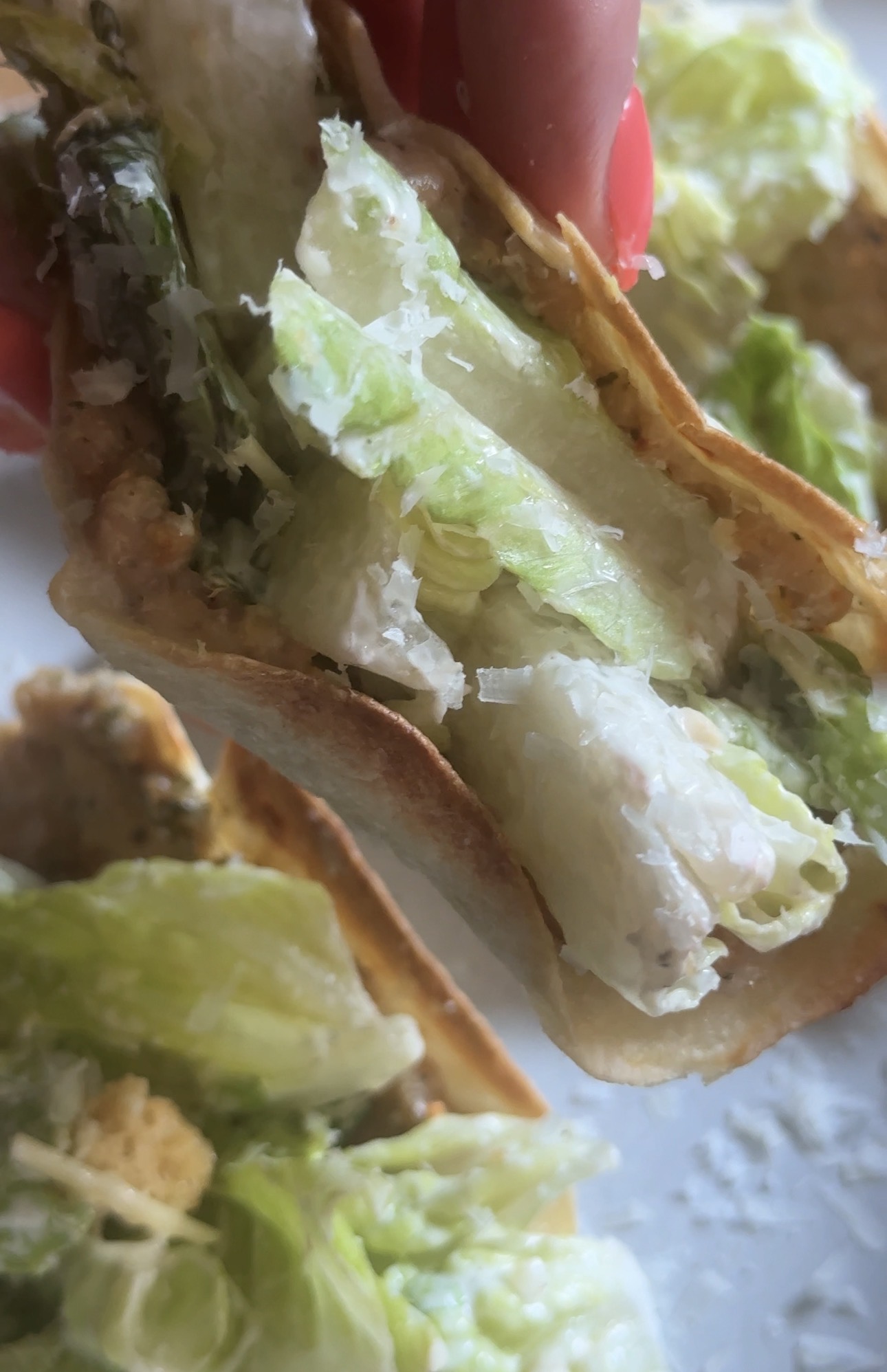 Chicken Caesar Tacos 