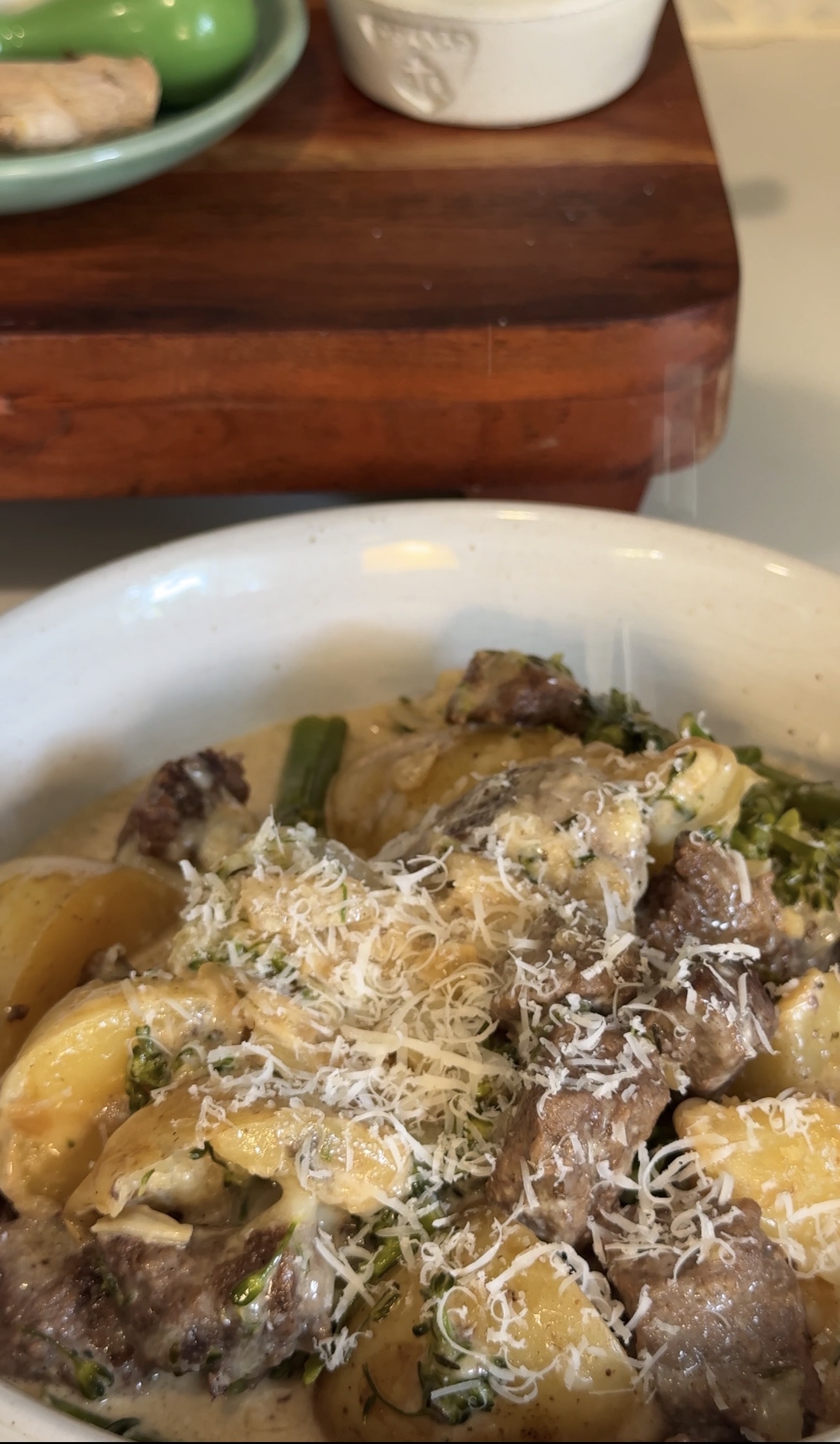 One pan steak and potatoes
