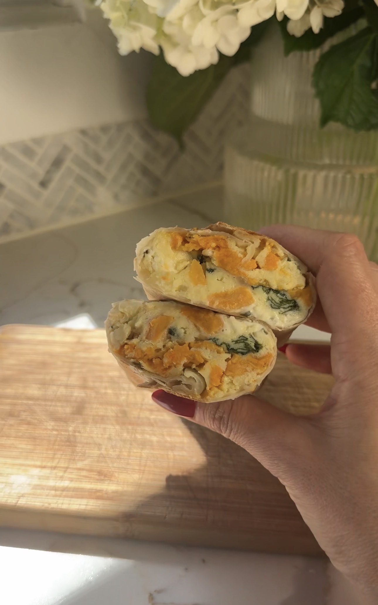 Sweet Potato Breakfast Burritos