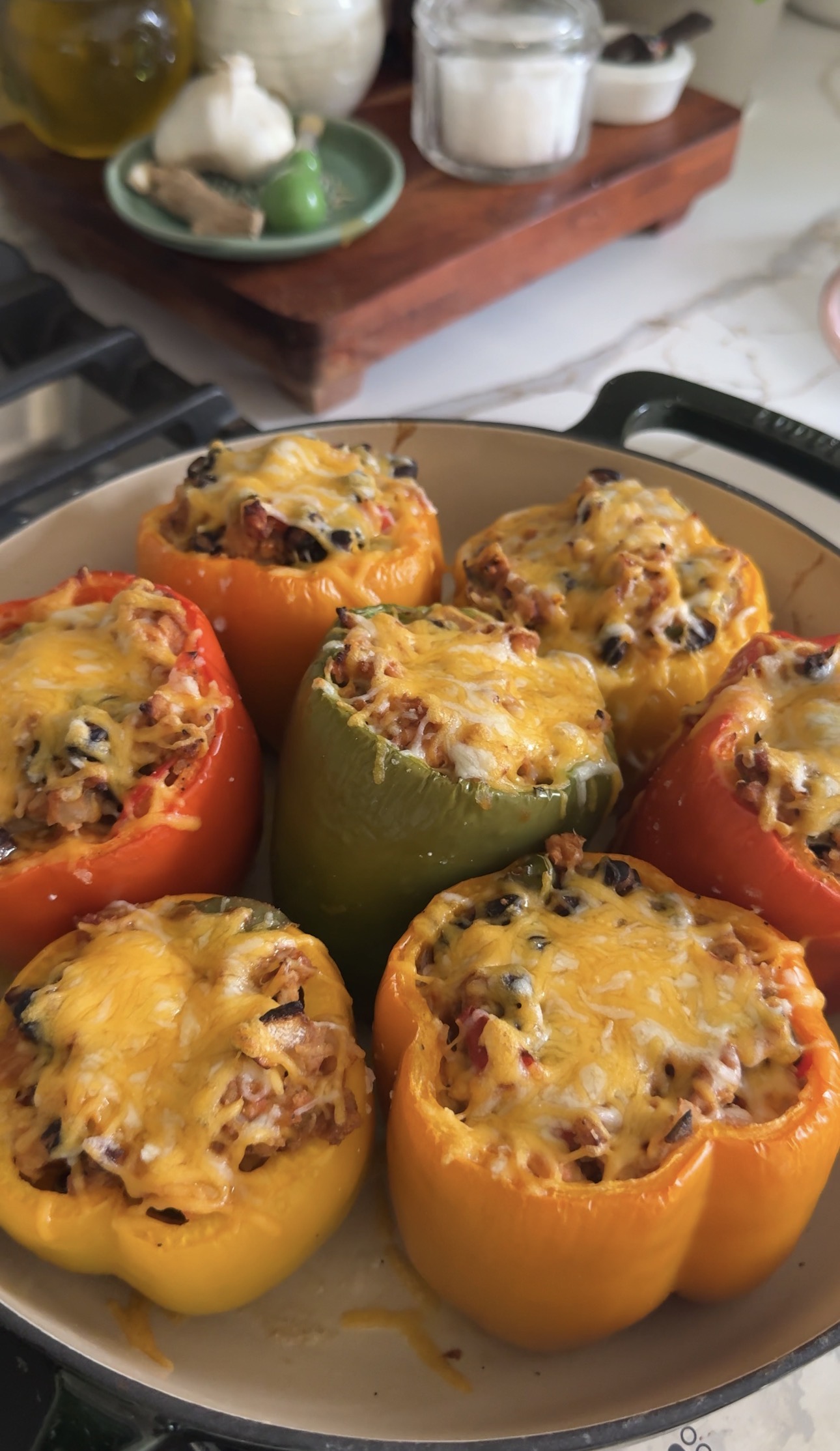 Chicken Fajita Stuffed Peppers