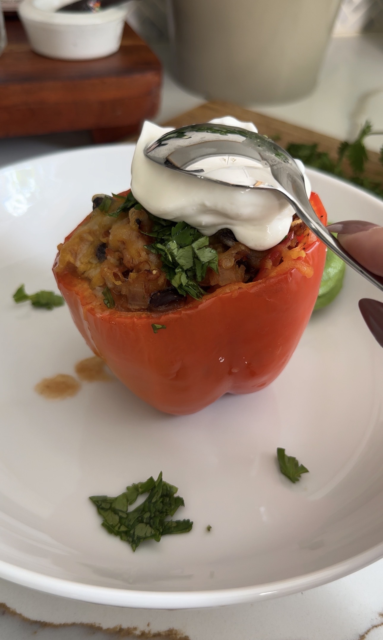 Chicken Fajita Stuffed Peppers