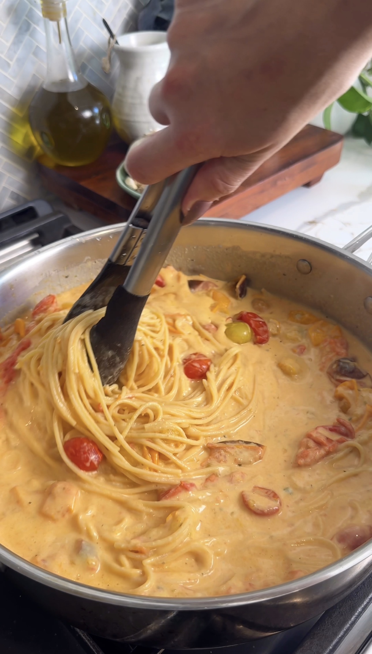 Boursin Tomato Spaghetti