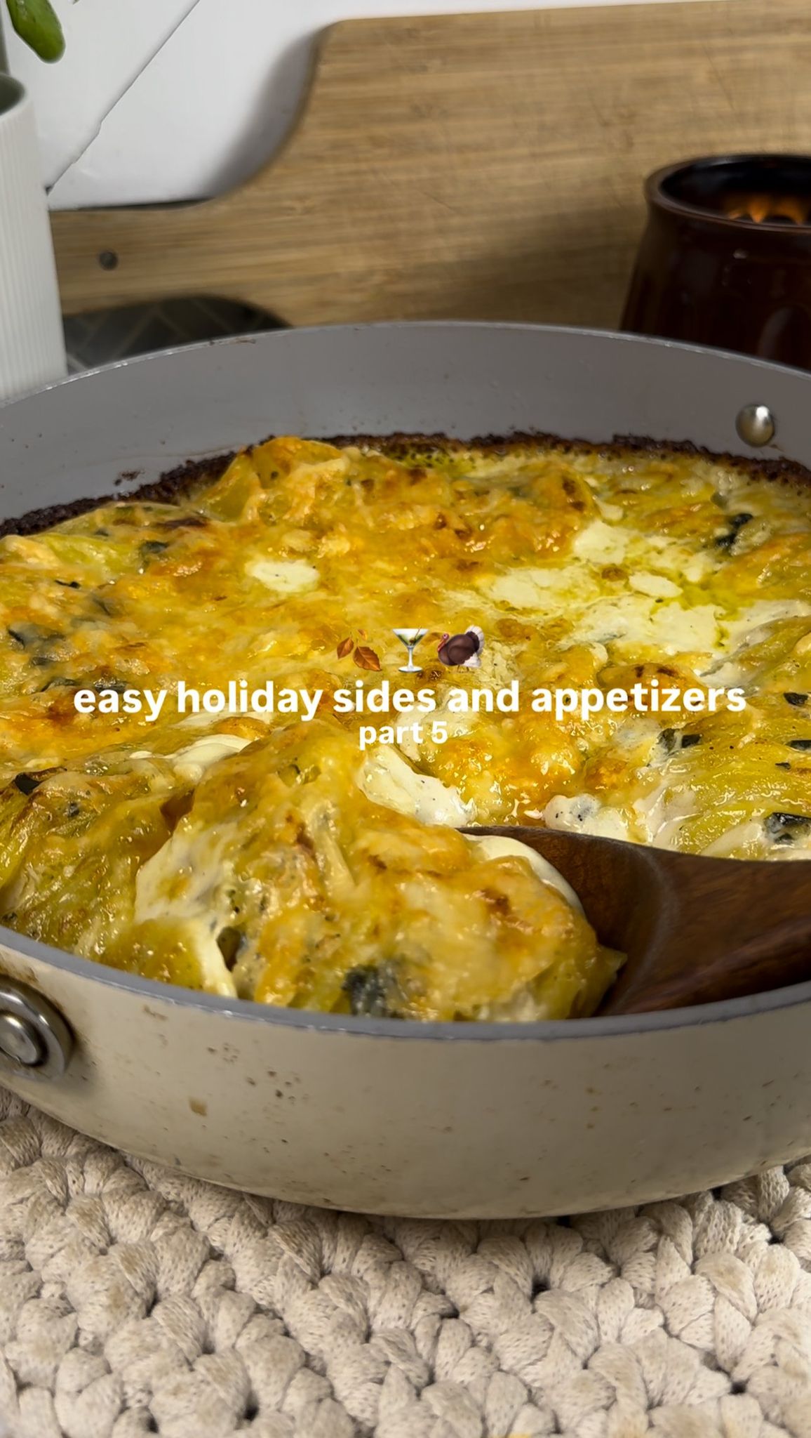 Artichoke and Spinach Potato Gratain